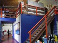Stairs to mezzanine